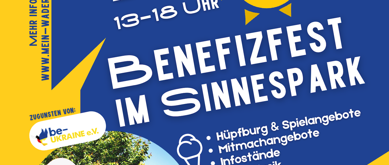Einladung: Benefizfest im Sinnespark