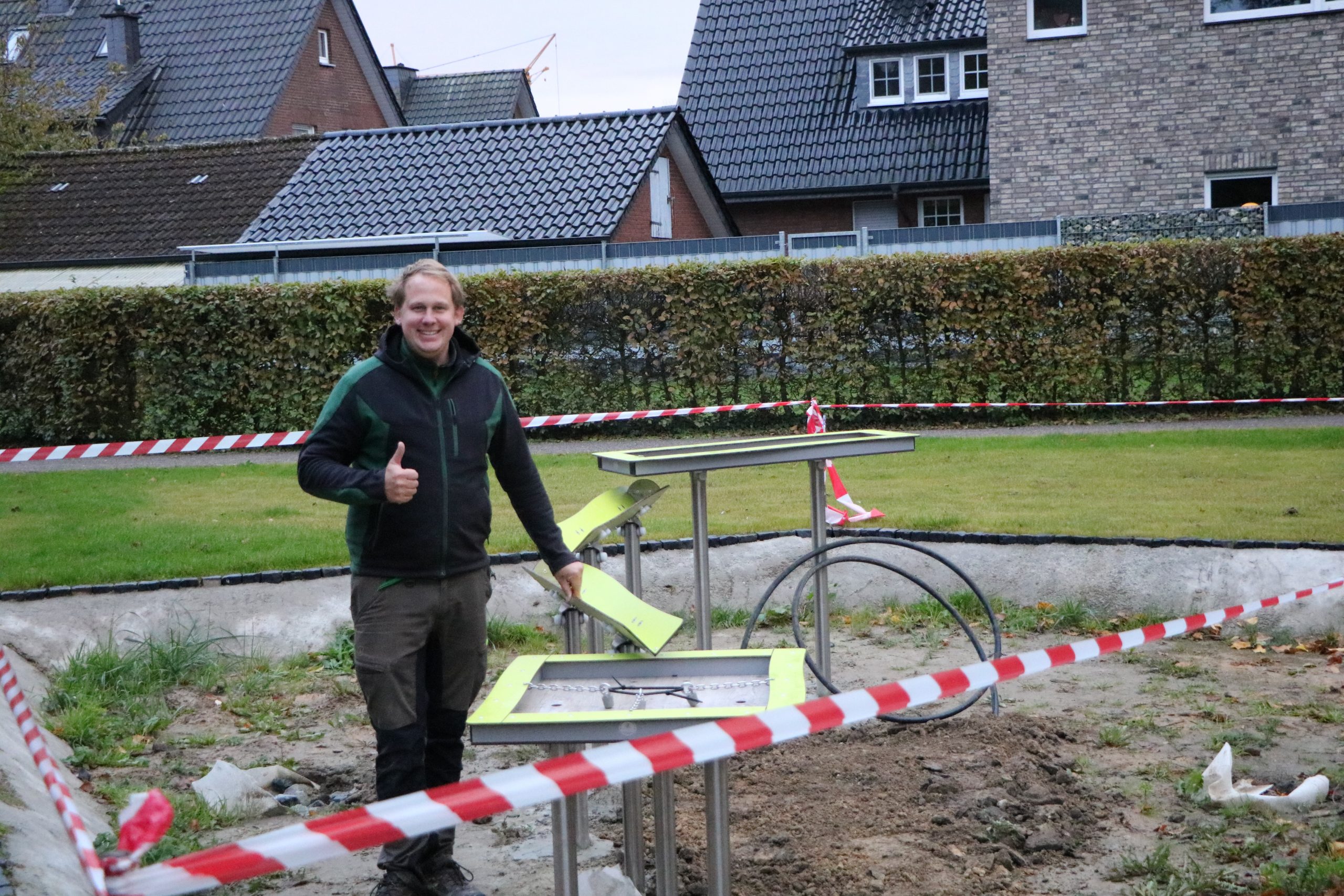 Bau des Spielbereiches im Sinnespark geht in den nächsten Abschnitt